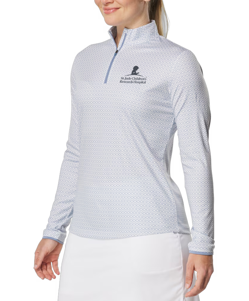 Primary image St. Jude FootJoy Ladies Quarter Zip - Blue Stone